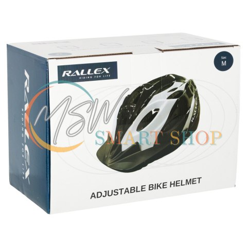 Kask rowerowy RALLEX otwory wentylacyjne regulowany damski męski uniwersalny młodzieżowy regulowany 54-58 cm
