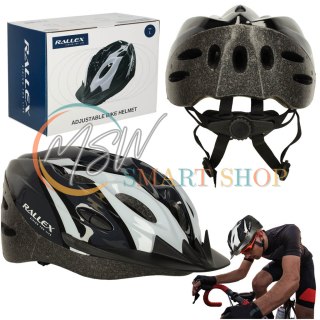 Kask rowerowy RALLEX otwory wentylacyjne regulowany damski męski uniwersalny młodzieżowy regulowany 58-61 cm