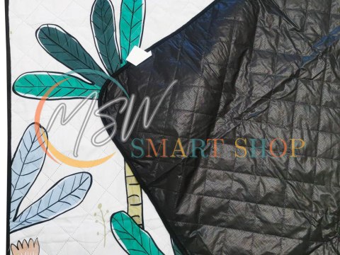 Koc piknikowy mata plażowa wodoodporna z izolacją składana na biwak palmy 150 x 200 cm Koc piknikowy mata plażowa wodoodporna z izolacją składana na biwak palmy 150 x 200 cm