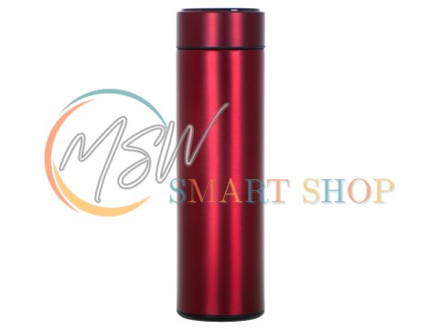 Kubek bidon termiczny termos smart LED 500ml bordowy Kubek bidon termiczny termos smart LED 500ml bordowy