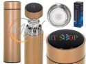 Kubek bidon termiczny termos smart LED 500ml złoty