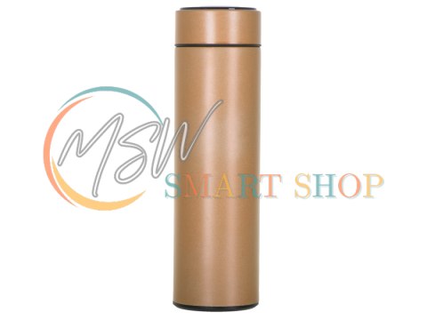 Kubek bidon termiczny termos smart LED 500ml złoty Kubek bidon termiczny termos smart LED 500ml złoty