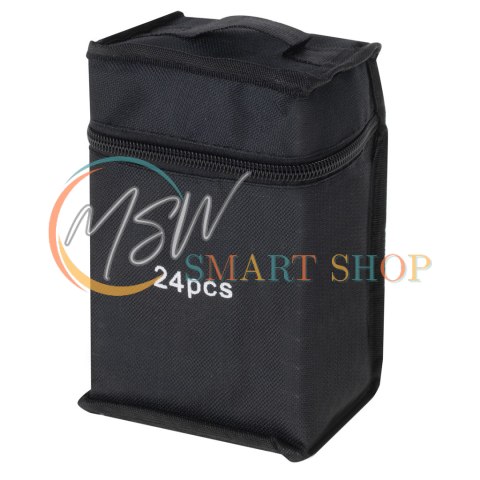 Markery dwustronne mazaki alkoholowe w etui 24 + podstawka Markery dwustronne mazaki alkoholowe w etui 24 + podstawka