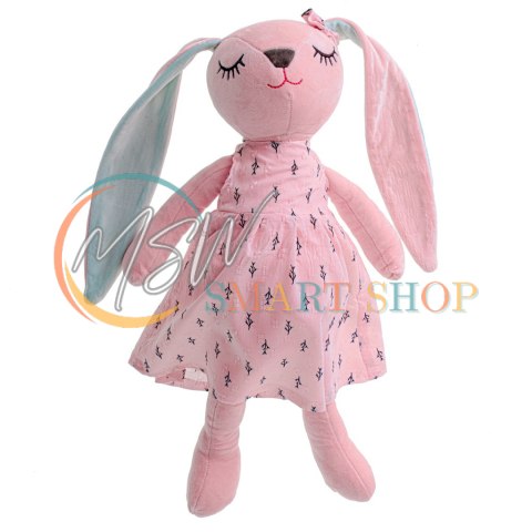 Maskotka pluszowa królik różowy 52cm