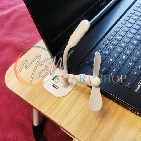 Stolik pod laptopa składany do łóżka podstawka śniadaniowa USB