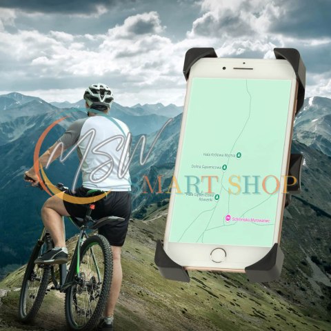Uchwyt rowerowy na telefon do roweru motocyklowy hulajnogi wózka C51 solidny mocny