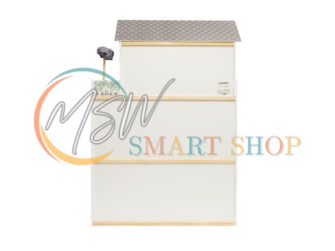 Domek dla lalek drewniany MDF mebelki 122cm XXL LED