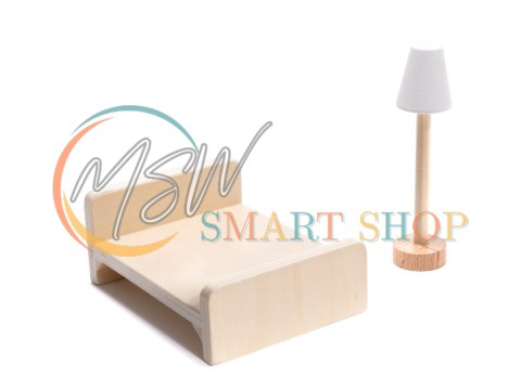 Domek dla lalek drewniany MDF mebelki 78cm czarny LED