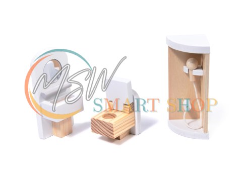 Domek dla lalek drewniany MDF mebelki 78cm czarny LED