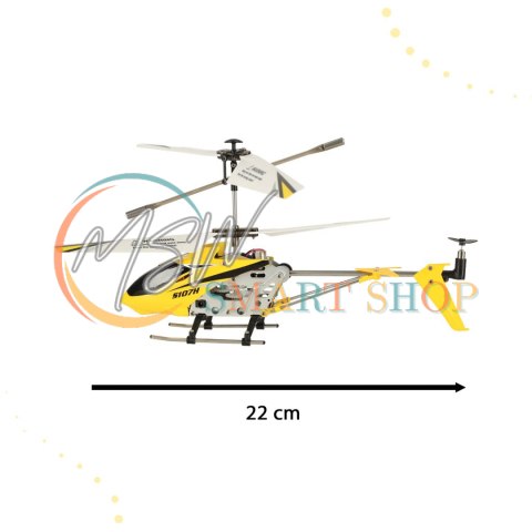 Helikopter zdalnie sterowany na pilota RC SYMA S107H 2.4GHz RTF żółty