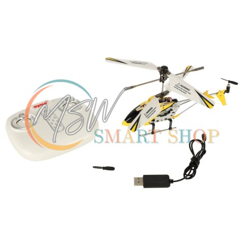 Helikopter zdalnie sterowany na pilota RC SYMA S107H 2.4GHz RTF żółty