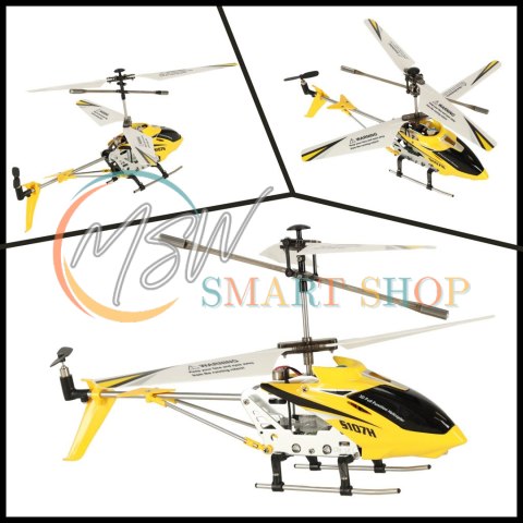 Helikopter zdalnie sterowany na pilota RC SYMA S107H 2.4GHz RTF żółty