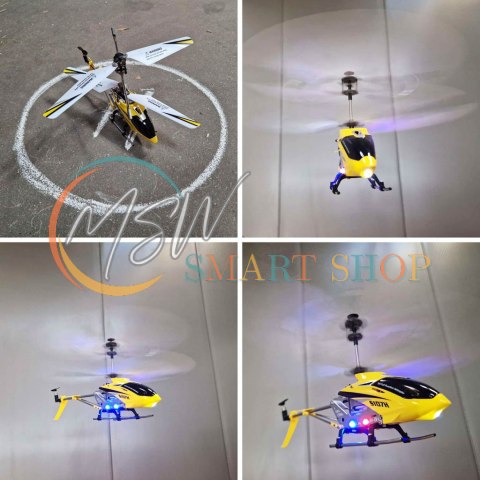 Helikopter zdalnie sterowany na pilota RC SYMA S107H 2.4GHz RTF żółty