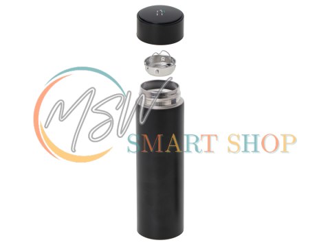 Kubek bidon termiczny termos smart LED 500ml czarny