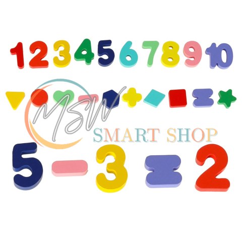 Liczydło drewniane sorter cyfry montessori 3w1 13x36cm Liczydło drewniane sorter cyfry montessori 3w1 13x36cm
