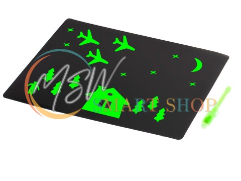 Magiczna tablica do rysowania światłem + długopis UV kreatywny zestaw