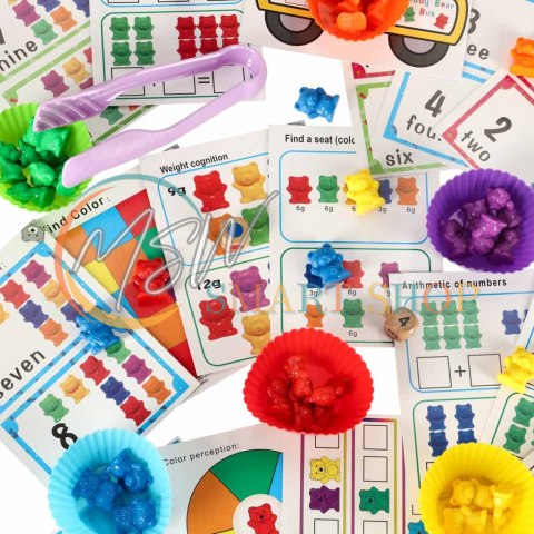 Misie edukacyjne gra nauka liczenia rozpoznawanie kolorów zestaw montessori rozwój zabawa 44el. Misie edukacyjne gra nauka liczenia rozpoznawanie kolorów zestaw montessori rozwój zabawa 44el.
