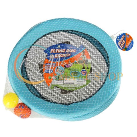 Paletki do gry rakiety z siateczki zestaw 2 piłki i paletki 44cm Paletki do gry rakiety z siateczki zestaw 2 piłki i paletki 44cm