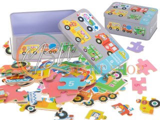 Puzzle w puszce pojazdy 30 puzzli