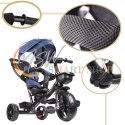 Rowerek trójkołowy Trike Fix Lite rower spacerówka 3w1 obracany 360 wolne koło granatowy