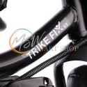 Rowerek trójkołowy Trike Fix Lite rower spacerówka 3w1 obracany 360 wolne koło granatowy