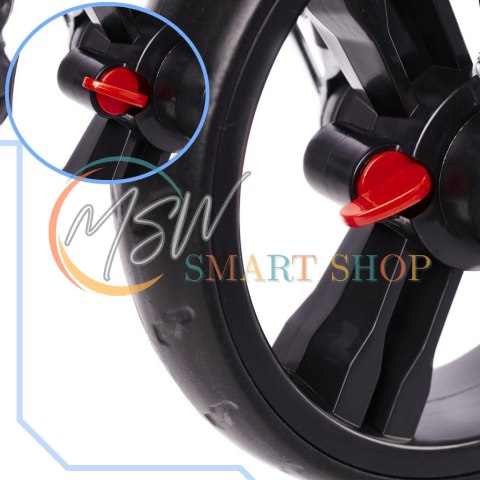 Rowerek trójkołowy Trike Fix Lite rower spacerówka 3w1 obracany 360 wolne koło szary