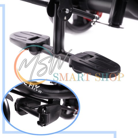 Rowerek trójkołowy Trike Fix Lite rower spacerówka 3w1 obracany 360 wolne koło szary