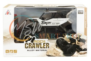 Samochód zdalnie sterowany na pilota RC Rock Crawler 1:12 4WD METAL srebrny