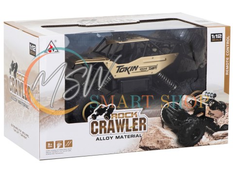 Samochód zdalnie sterowany na pilota RC Rock Crawler 1:12 4WD METAL złoty Samochód zdalnie sterowany na pilota RC Rock Crawler 1:12 4WD METAL złoty