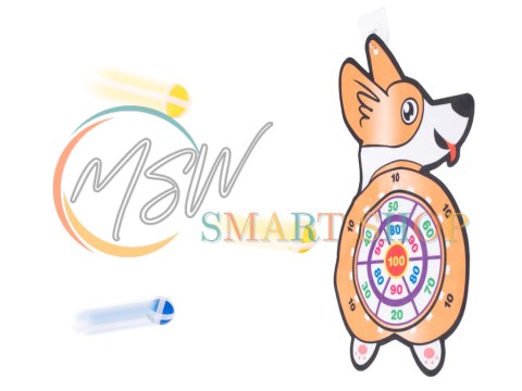 Tarcza Dart z rzutkami piłkami na rzep celowanie rzut do celu corgi Tarcza Dart z rzutkami piłkami na rzep celowanie rzut do celu corgi