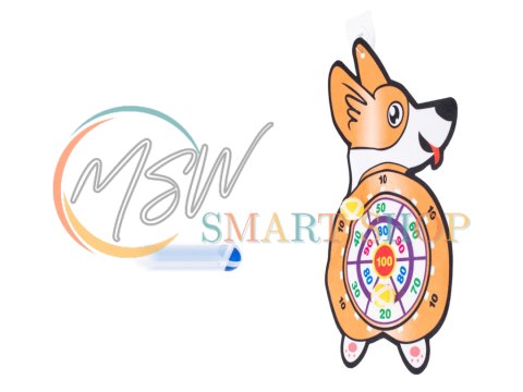 Tarcza Dart z rzutkami piłkami na rzep celowanie rzut do celu corgi Tarcza Dart z rzutkami piłkami na rzep celowanie rzut do celu corgi