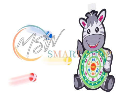 Tarcza Dart z rzutkami piłkami na rzep celowanie rzut do celu zebra Tarcza Dart z rzutkami piłkami na rzep celowanie rzut do celu zebra