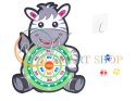 Tarcza Dart z rzutkami piłkami na rzep celowanie rzut do celu zebra