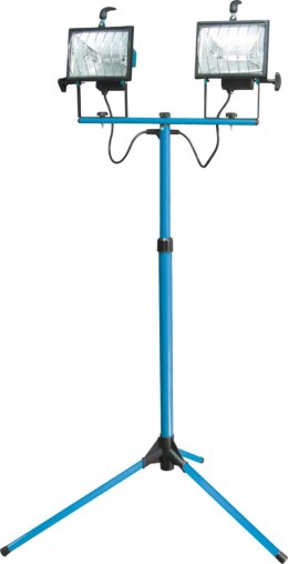 66157 Lampa halogenowa podwójna na statywie 2x500 W Mega