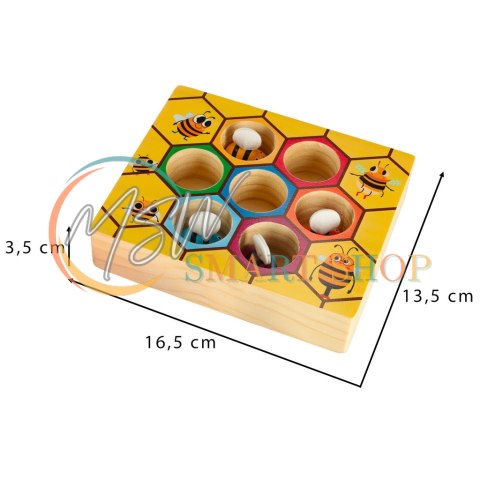 Gra edukacyjna plaster miodu pszczółki montessori