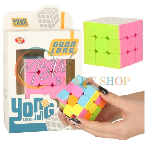 Gra logiczna Kostka łamigłówka 3x3x3 neon