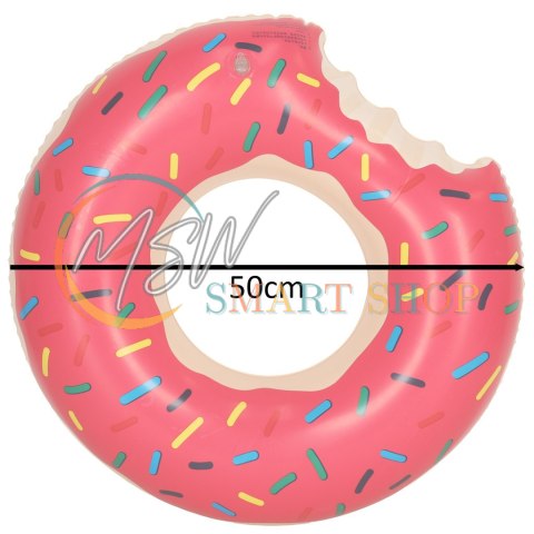 Kółko do pływania koło dmuchane Donut różowe 50cm max 20kg 3-6lat Kółko do pływania koło dmuchane Donut różowe 50cm max 20kg 3-6lat