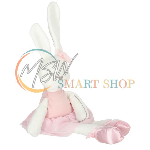 Maskotka pluszowa pluszak przytulanka królik zajączek w różowej sukience 42cm Maskotka pluszowa pluszak przytulanka królik zajączek w różowej sukience 42cm