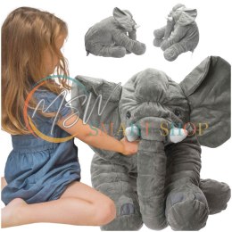 Maskotka pluszowa przytulanka pluszak słoń słonik miękki szary duży 60cm