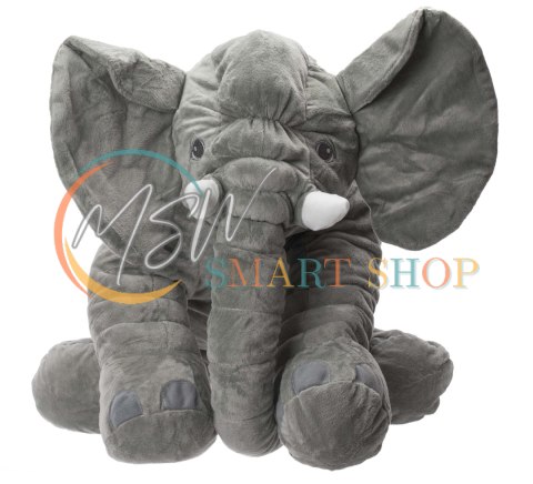 Maskotka pluszowa przytulanka pluszak słoń słonik miękki szary duży 60cm Maskotka pluszowa przytulanka pluszak słoń słonik miękki szary duży 60cm