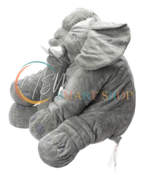Maskotka pluszowa przytulanka pluszak słoń słonik miękki szary duży 60cm Maskotka pluszowa przytulanka pluszak słoń słonik miękki szary duży 60cm