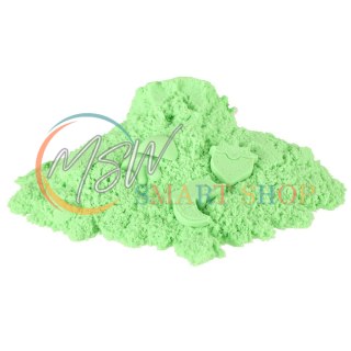 Piasek kinetyczny 1kg w woreczku zielony