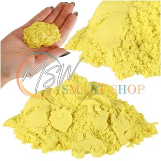 Piasek kinetyczny 1kg w woreczku żółty