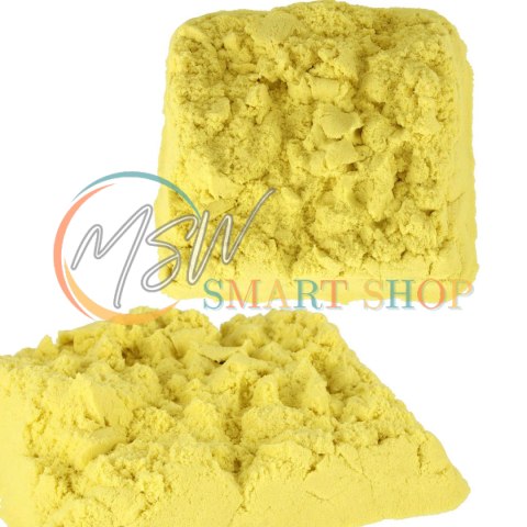 Piasek kinetyczny 1kg w woreczku żółty Piasek kinetyczny 1kg w woreczku żółty