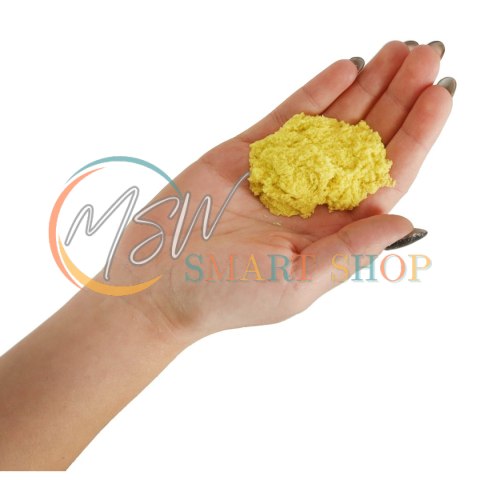 Piasek kinetyczny 1kg w woreczku żółty Piasek kinetyczny 1kg w woreczku żółty