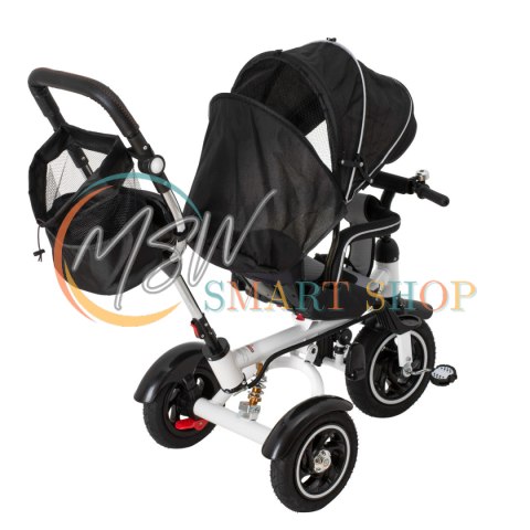 Rowerek trójkołowy Trike Fix V3 rower spacerówka 3w1 obracany 360 wolne koło czarny