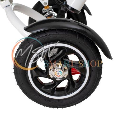 Rowerek trójkołowy Trike Fix V3 rower spacerówka 3w1 obracany 360 wolne koło czarny
