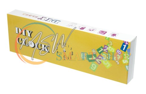 Zegar ścienny naklejany DIY regulowany duży 80-120cm czarny 4 cyfry Zegar ścienny naklejany DIY regulowany duży 80-120cm czarny 4 cyfry