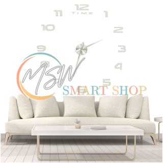 Zegar ścienny naklejany na ścianę 3D lustrzany DIY duży nowoczesny 80-120cm XL