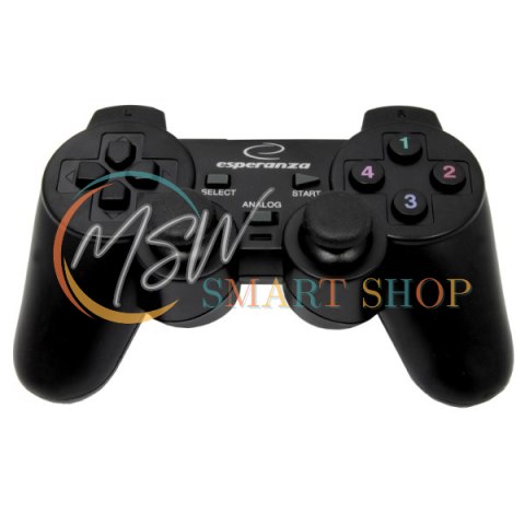 EG102 Gamepad PC USB Warrior czarny Esperanza EG102 Gamepad PC USB Warrior czarny Esperanza